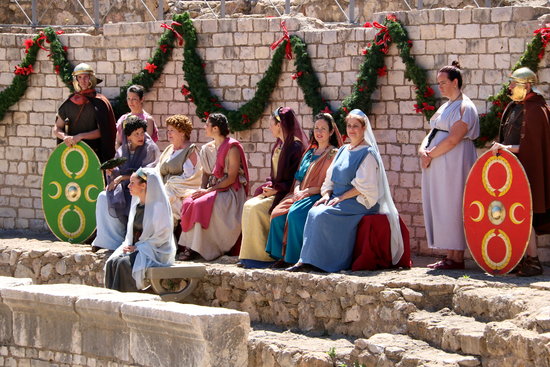 Participants dress up in traditonal Roman attire for last year's opening ceremony